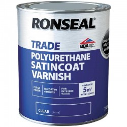 Ronseal Trade Satincoat Varnish - 750ml