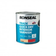 Ronseal Trade Quick Dry Interior Varnish - Clear Gloss - 750mm