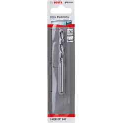 Bosch HSS PointTeQ Drill Bit - 6mm x 57mm x 93mm