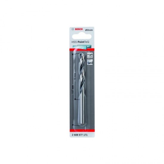 Bosch HSS PointTeQ Drill Bit - 7mm x 69mm x 109mm