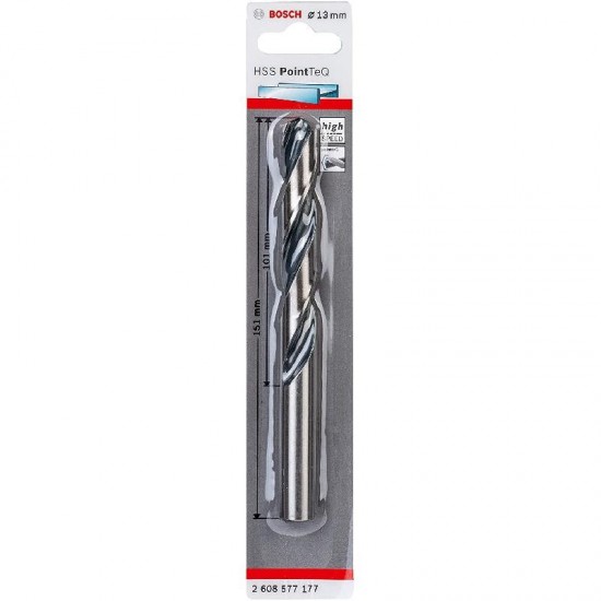 Bosch HSS PointTeQ Drill Bit - 13mm x 101mm x 151mm