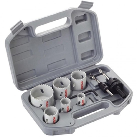 Bosch 9 Piece Progressor Holesaw Set For Electricians - Wood & Metal