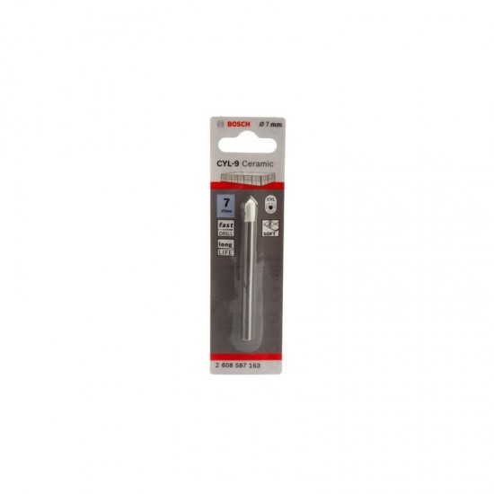 Bosch Ceramic Expert Tile Glass Drill Bit - 6mm x 70mm - CYL-9
