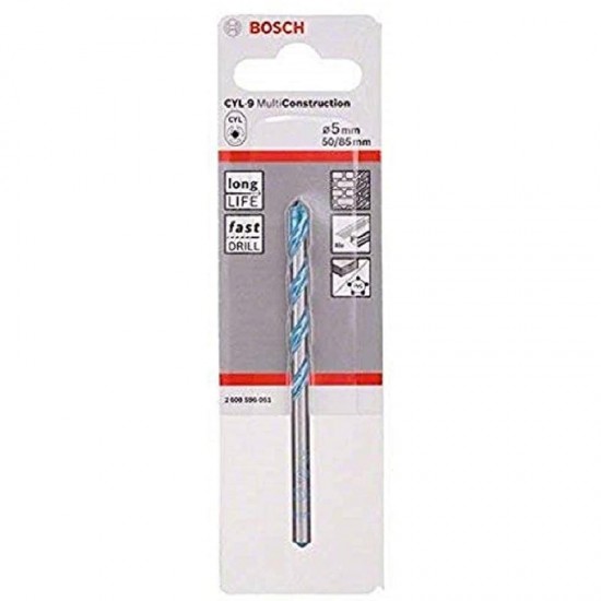 Bosch Cardbide Multi Construction Drill Bit 4mm x 40mm x 75mm - CYL-9