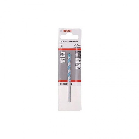 Bosch Cardbide Multi Construction Drill Bit 5mm x 50mm x 85mm - CYL-9