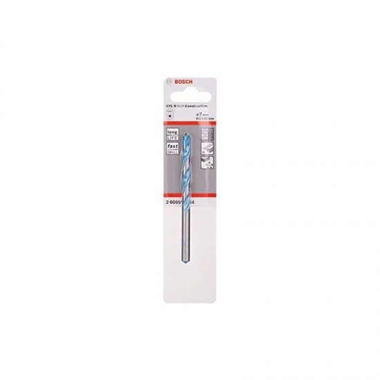 Bosch Cardbide Multi Construction Drill Bit 6.5mm x 90mm x 150mm - CYL-9
