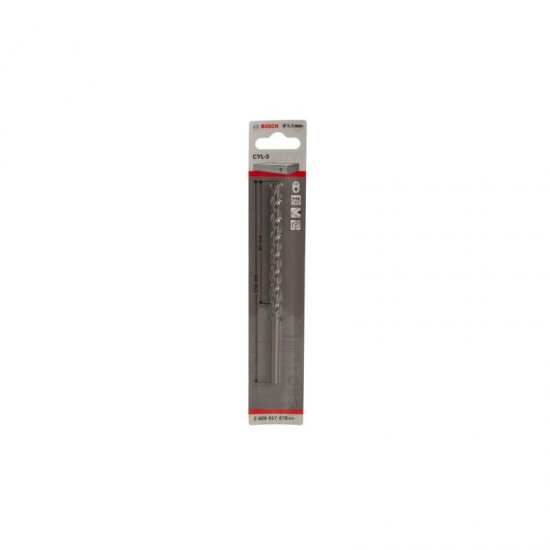 Bosch Silver Percussion Concrete Drill Bit - 5.5mm x 50mm x 85mm