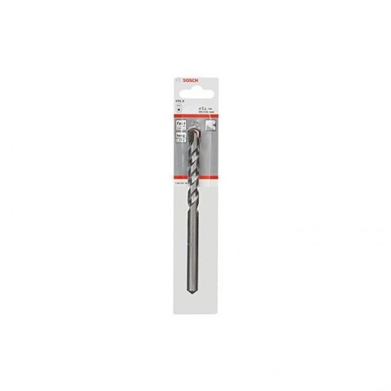 Bosch Silver Percussion Concrete Drill Bit - 12mm x 90mm x 150mm