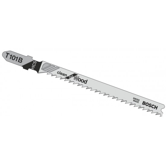 Bosch T101B Jigsaw Blades Clean Cut for Wood - Pack of 5