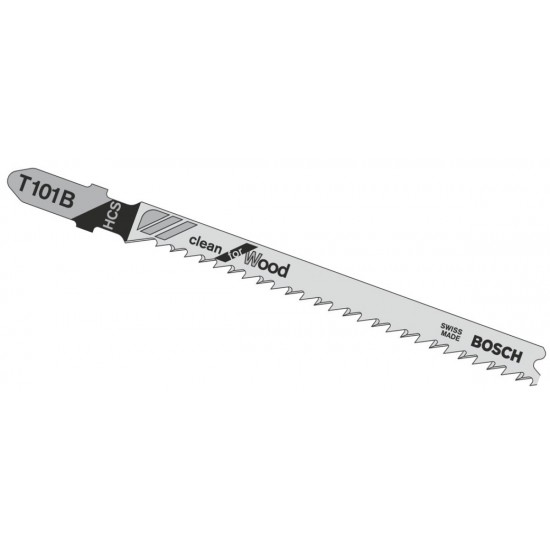 Bosch T101B Jigsaw Blades Clean Cut for Wood - Pack of 5
