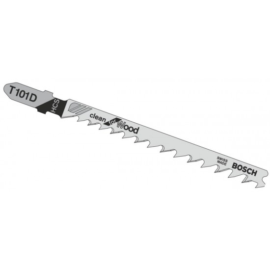 Bosch T101D Jigsaw Blades Clean Cut for Wood - Pack of 5