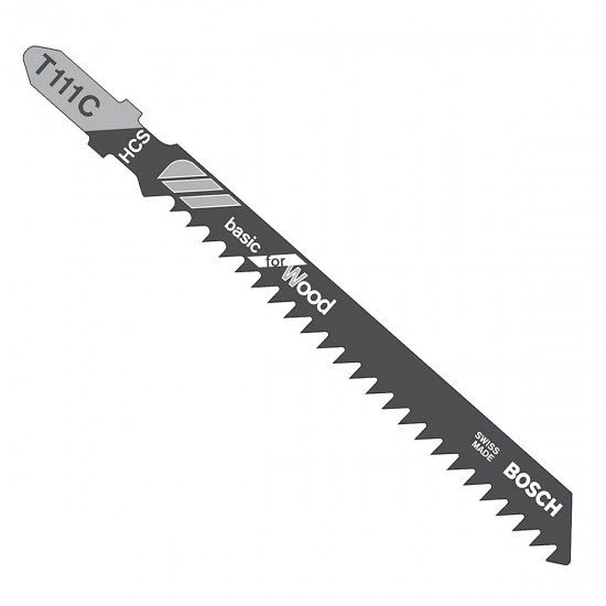 Bosch T111C Stragight Cut Jigsaw Blades for Wood - Pack of 5