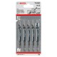 Bosch T244D Jigsaw Blades for Wood (5 Pack)