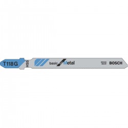 Bosch T118G Jigsaw Blades For Metal - Pack of 5