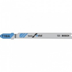 Bosch T118A Straight Cut Jigsaw Blades for Metal - Pack of 5