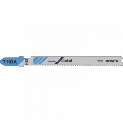 Bosch T118A Straight Cut Jigsaw Blades for Metal - Pack of 5