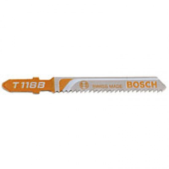 Bosch T118B Jigsaw Blades Basic for Metal - Pack of 5