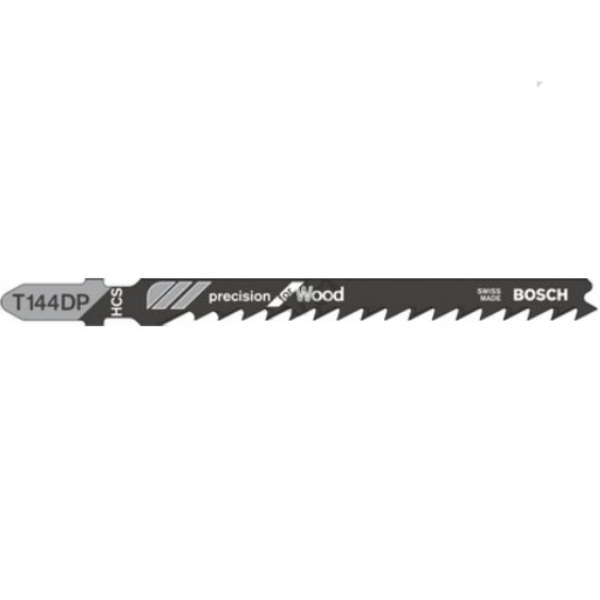 Bosch T144DP Jigsaw Blades Precision for Wood - Pack of 5