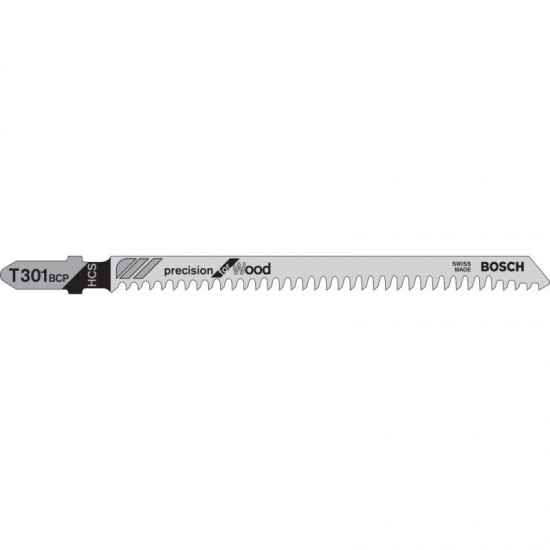 Bosch T301BCP Jigsaw Blade Precision for Hard Wood - Pack of 5