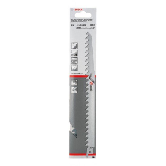 Bosch Recip Saw Blade S1542K (Pack of 2)