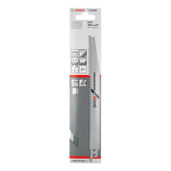 Bosch Recip Saw Blade S2345X (Pack of 2)