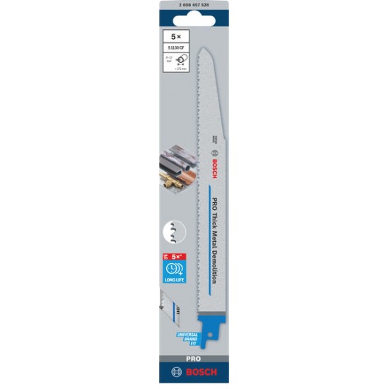 Bosch Recip Saw Blade S1130CF (Pack of 5)