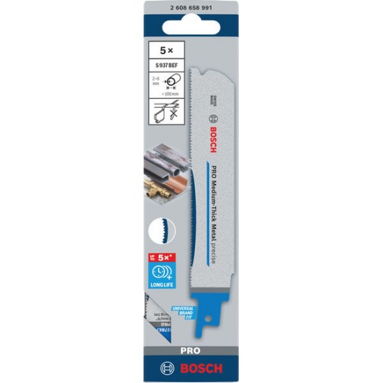 Bosch Recip Saw Blade S936BEF (Pack of 5)