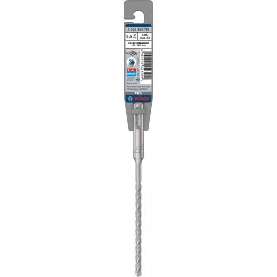 Bosch SDS Plus 5X Hammer Drill Bit - 5.5mm x 100mm x 160mm