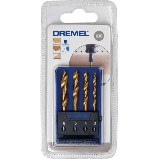 Dremel 636 Wood Drill Bit Set