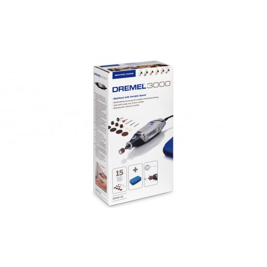 Dremel 3000-15 130W Multitool Including 15 Accessories
