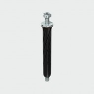 M5 x 90mm Multi-Fix Stella Fixings - Black - Pack of 4