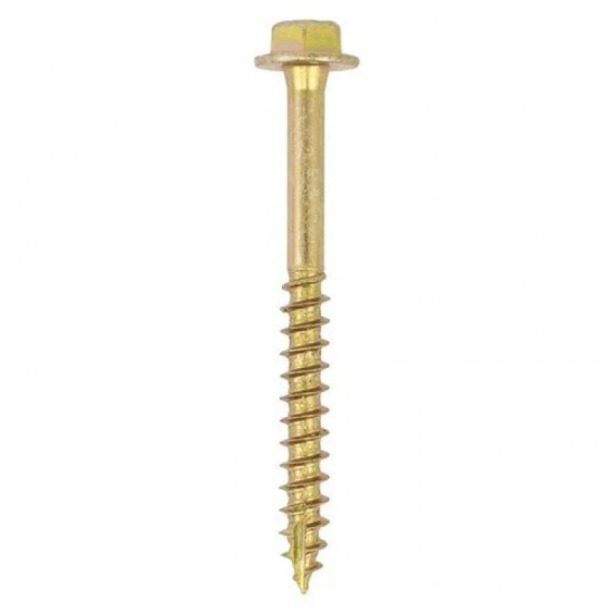Timco 50mm x 10.0mm Bright Zinc Plated Coach Screws - Pack of 4