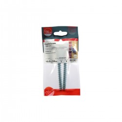 Timco 10x100mm Hex Head Coach Screw Steel Zinc Plated Pack of 2
