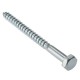 Timco 10x150mm Hex Head Coach Screw Steel Zinc Plated Pack of 2
