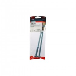 Timco 10x150mm Hex Head Coach Screw Steel Zinc Plated Pack of 2