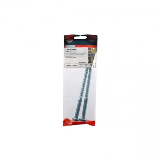 Coach Screws M10x 150mm