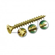 Spax 3.5 x 25mm Pozi Countersunk Wood Screws - Box of 200