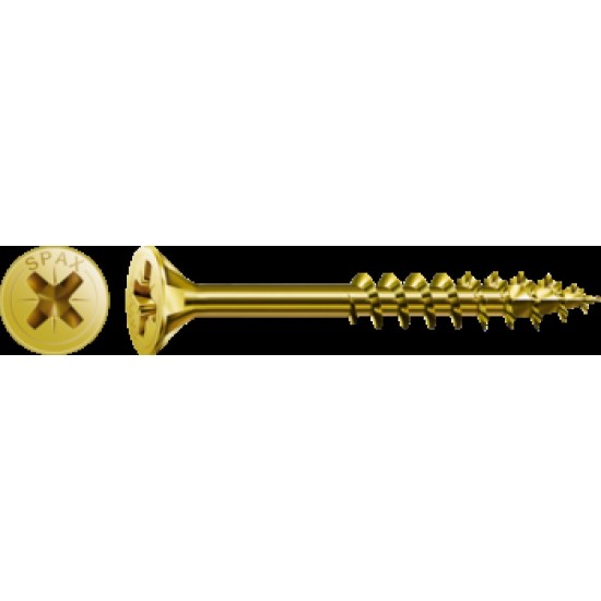 Spax 6.0 x 100mm Pozi Countersunk Wood Screws - Box of 100