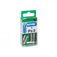 Spax RP 25mm PZ3 Bits - Pack of 5