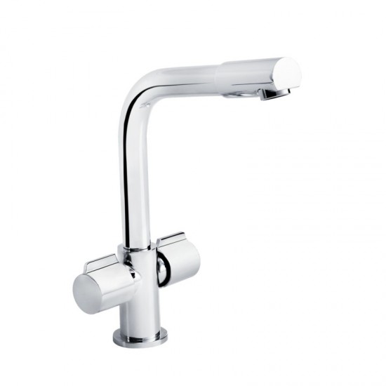 Cascade Chrome Arch Monobloc Kitchen Sink Mixer Tap - 012.1120.3