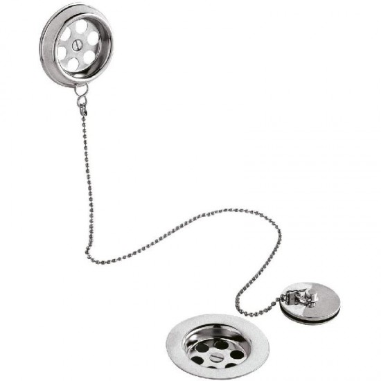 Cascade Bath Waste with Chain For Baths - 40.003.3
