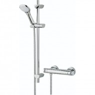 Bristan Artisan Exposed Thermostatic Bar Shower With Adjustable Riser Kit