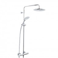 Bristan Carre Exposed Thermostatic Bar Shower With Riser Kit