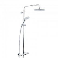 Bristan Carre Exposed Thermostatic Bar Shower With Riser Kit