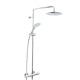 Bristan Carre Exposed Thermostatic Bar Shower With Riser Kit