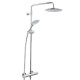 Bristan Carre Exposed Thermostatic Bar Shower With Riser Kit