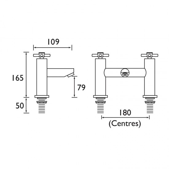 Bristan Decade Bath Filler Tap For Baths