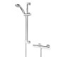 Bristan Frenzy Exposed Thermostatic Safe Touch Bar Shower With Riser Kit