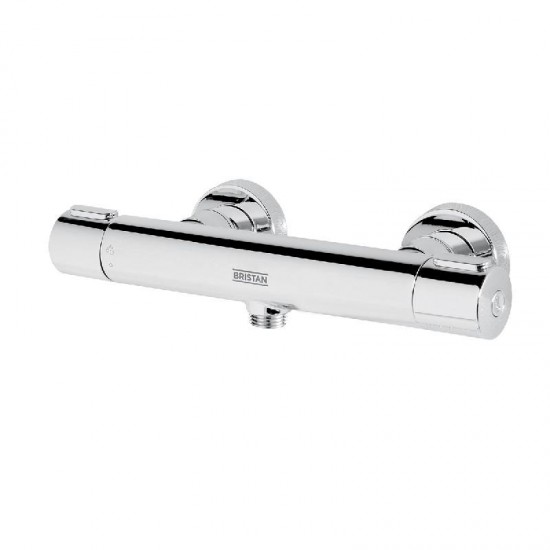 Bristan Frenzy Exposed Thermostatic Safe Touch Bar Shower With Riser Kit