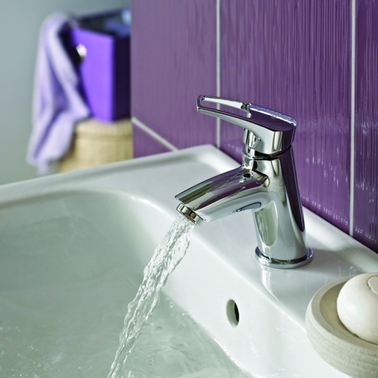 Bristan Smile Basin Mixer with Clicker Waste